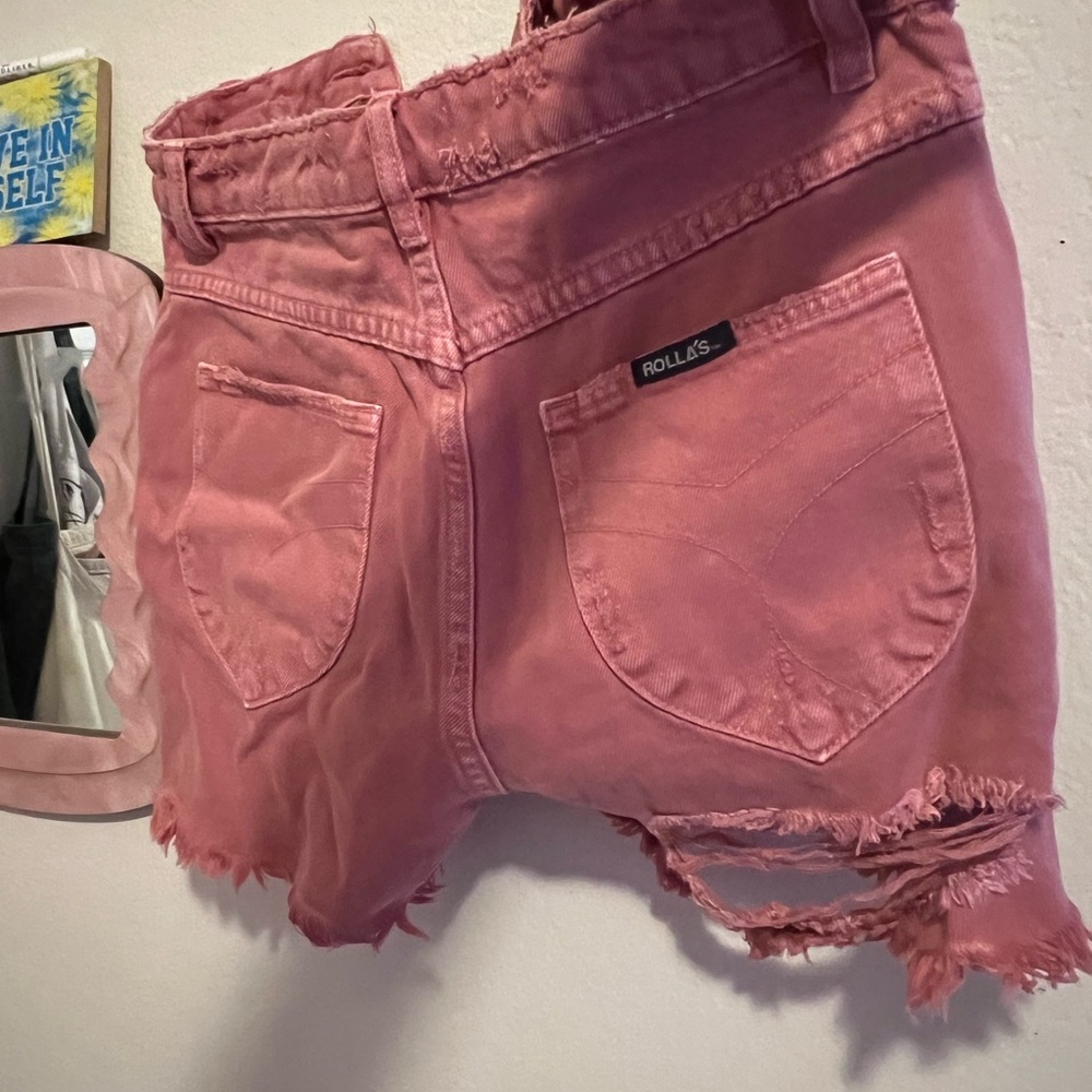 High Rise Slim Pink Jeans - Picture 4 of 4